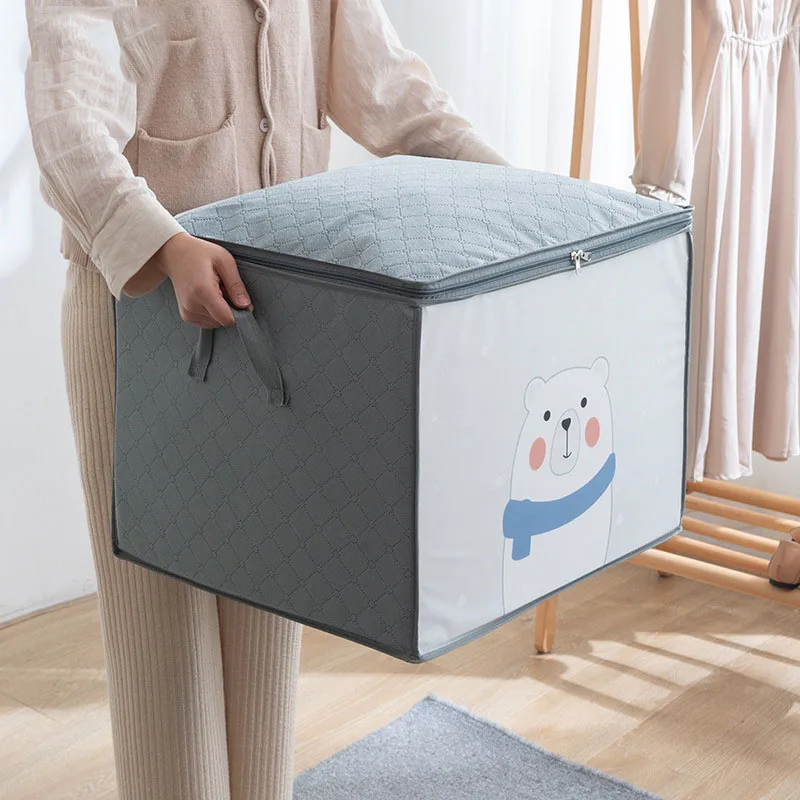 

Foldable Storage Bag Household Blanket Quilt Luggage Moving Finishing Dustproof Moisture-Proof Bag Storage Accessories