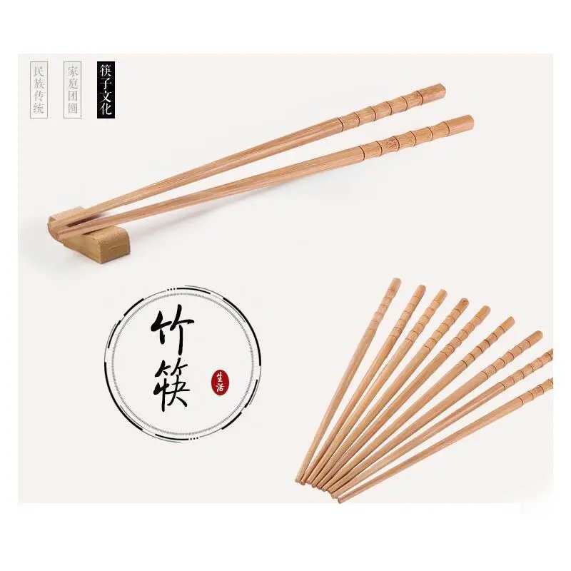 Ten Pairs Bamboo Chopsticks Sushi Non-slip Food Stick Set Handmade Reusable Additive-free Chinese Tableware | Дом и сад
