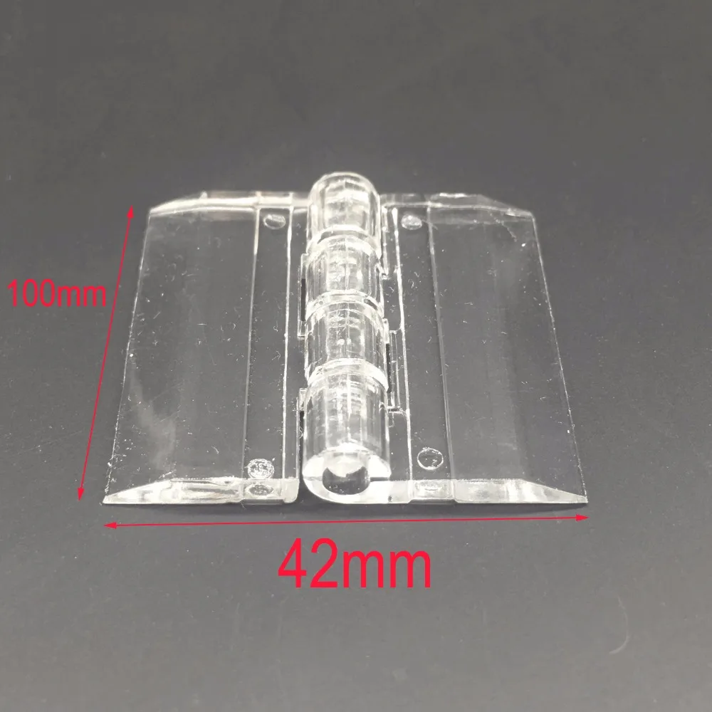 Wkooa 100x42 акриловые петли пластиковые прозрачные дверные стекло ПММА упаковка 50