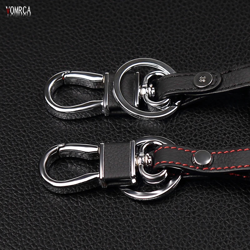 

Super quality handmade Top layer leather Car Case Cover Remote Key Fob Case for Honda 2 buttons car key case starline a91