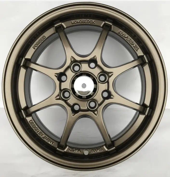 Красивый бронзовый цвет 14 дюймов 14x5 5 4x100 4x114 3 колеса из сплава для Nissan March|Диски