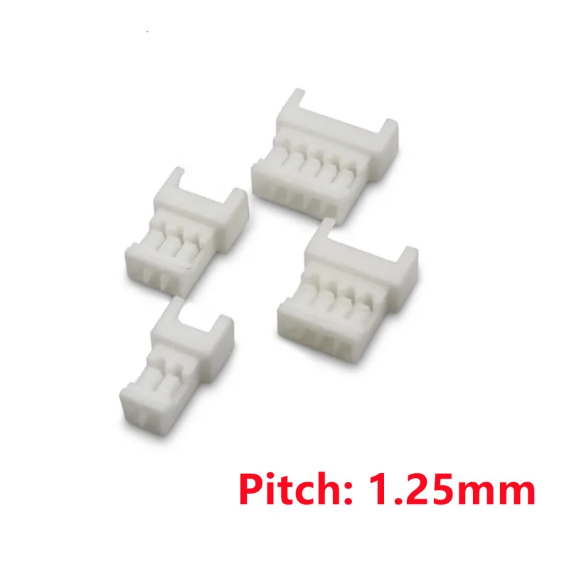

40PCS Micro JST 1.25mm Connector Wire to Wire type Female Housing aerial docking Connectors