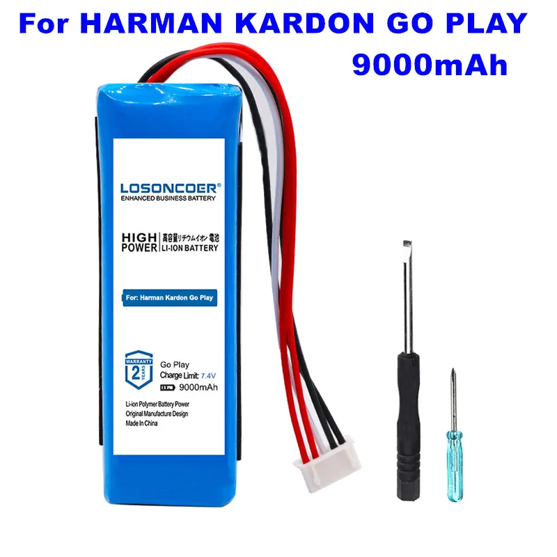 Мини динамик Harman Kardon Go Play литий полимерный перезаряжаемый аккумулятор 9000 мАч