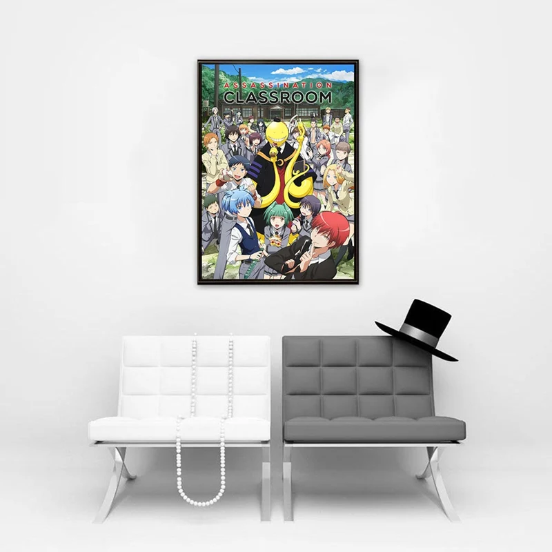 Аниме Черный Рок Korosensei Shiota Nagisa отаку постер на стену Mural прокрутки арт мелованная
