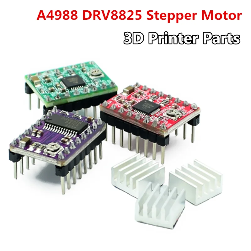 Запчасти для 3D принтера StepStick A4988 DRV8825 драйвер шагового двигателя с радиатором Reprap