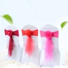 10 шт., декоративные ленты для стульев, для свадьбы