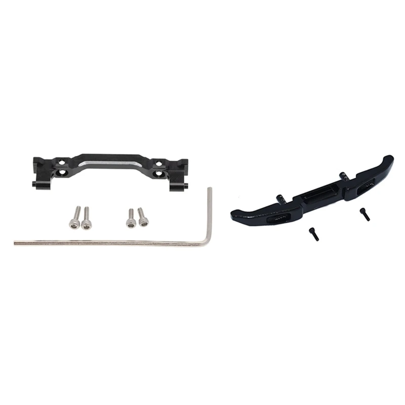 

Front Bumper Mount Frame Crossmember For 1/24 RC Crawler Axial SCX24 90081 AXI00002 Parts & Metal Rear Bumper Black