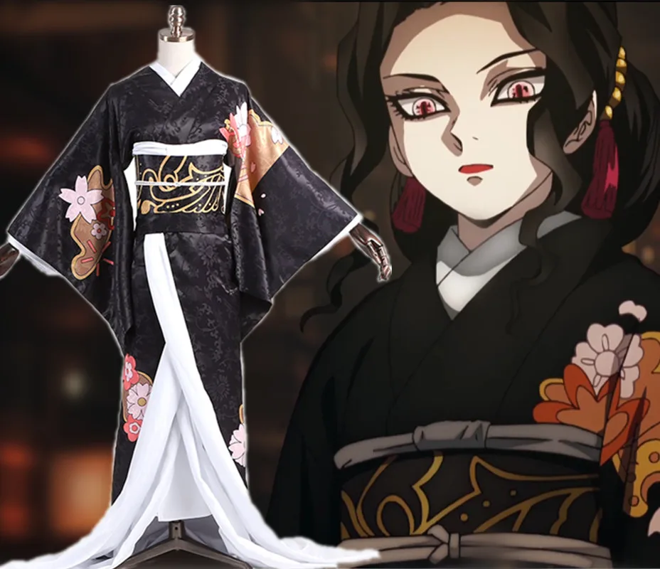 

Demon Slayer:Kimetsu No Yaiba Kibutsuji Muzan Female Kimono Cosplay Costume