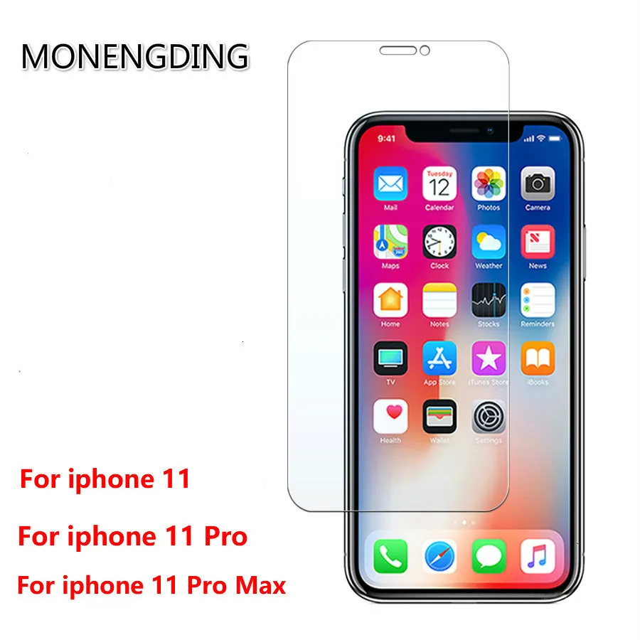 2.5D Закаленное стекло для iphone 11 Pro Max Защита экрана iphonex xr xs max защитная пленка
