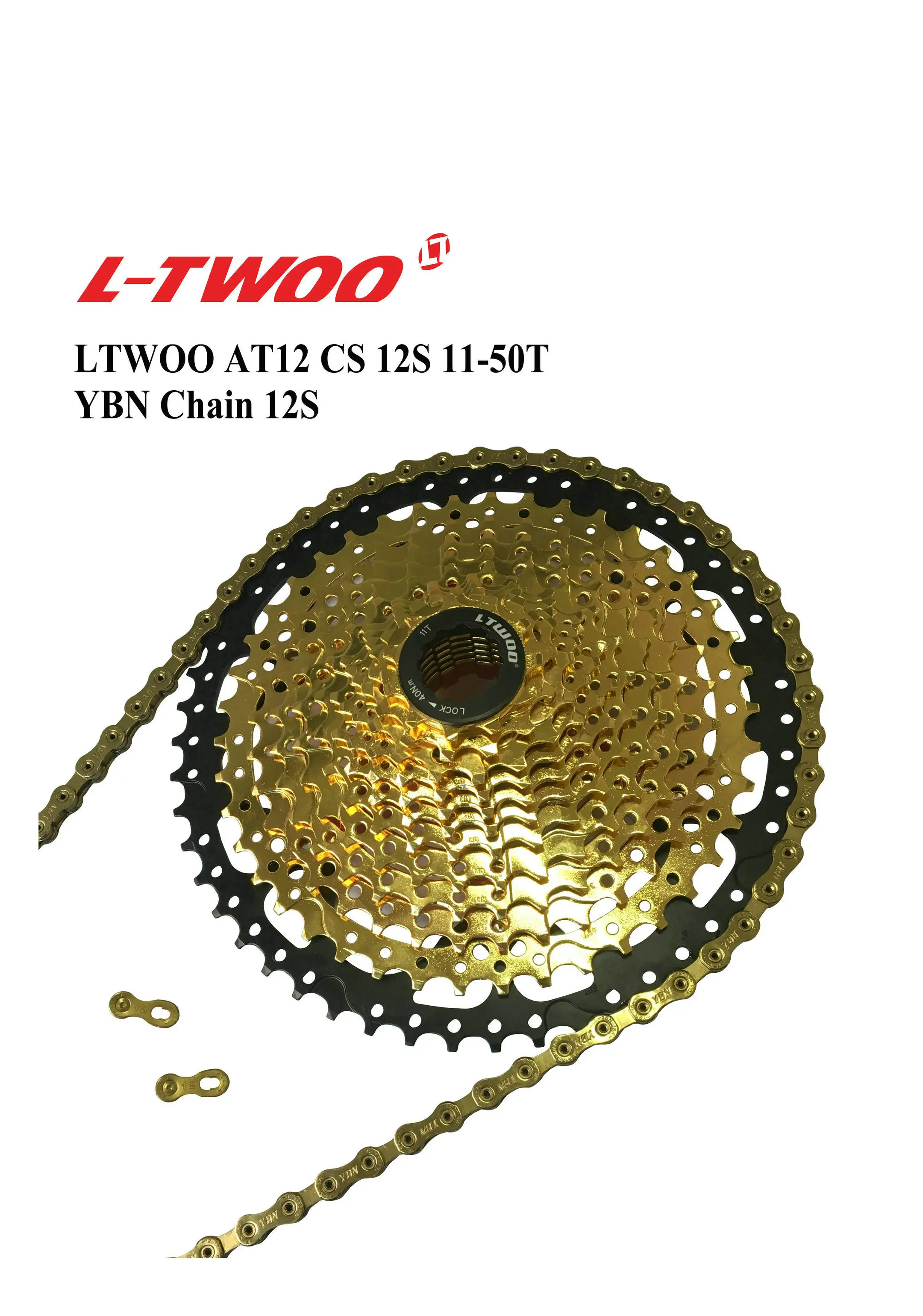 Переключатель передач LTWOO Groupset AT12 рычаг заднего переключателя кассета 11 50T 52T 12 S YBN