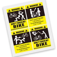 bicycle dont move my bike warning sticker mountain bike frame decorative decal waterproof pvc sticker cycling car accessory