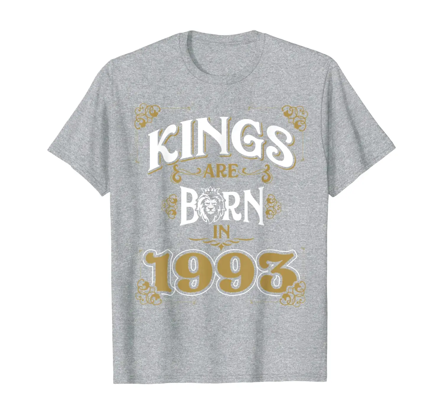 

Mens Kings Are Born In 1993 Bday Gifts 26th Birthday T-Shirt