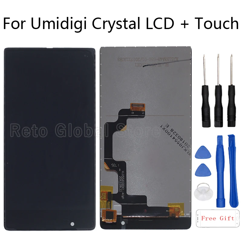Для UMIDIGI Кристалл ЖК-дисплей кодирующий преобразователь сенсорного экрана в