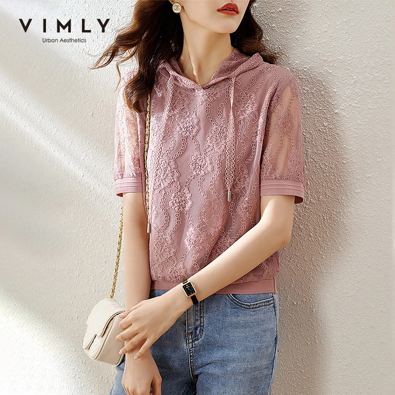 VIMLY летние женские толстовки 2021 модный новый пуловер Элегантные вязаные