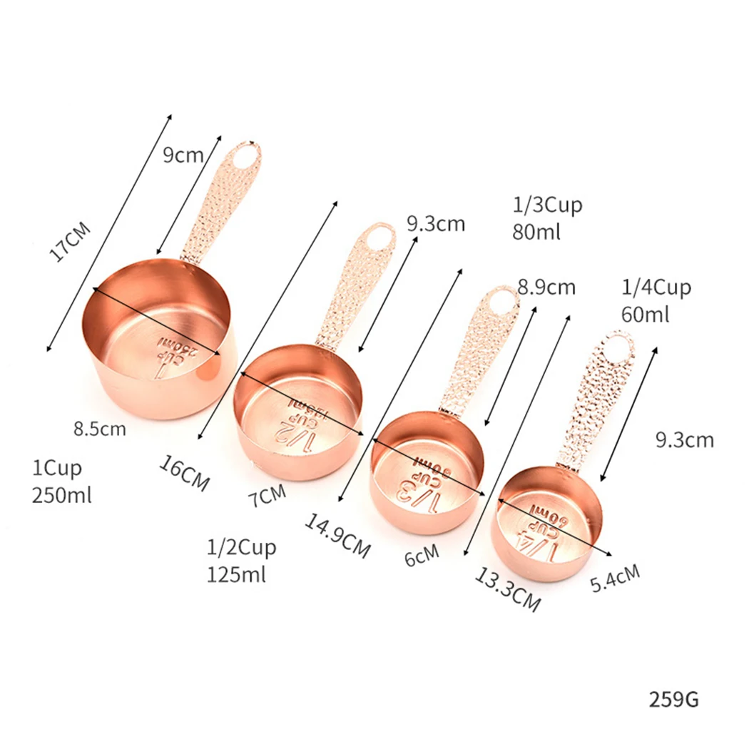 

Measuring Spoon Set Stainless Steel Metal Measuring Cups Stackable Spoons Multi Purpose Spoons/Cup Measuring Tools