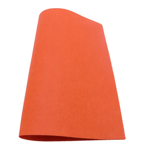 orange 1 м фетровая Ткань DIY ремесла фетровая гирлянда цветы домашний декор Швейные игрушки для хранения подарки шерстяной войлок ручной работы животные Рождественский войлок - Цвет: orange