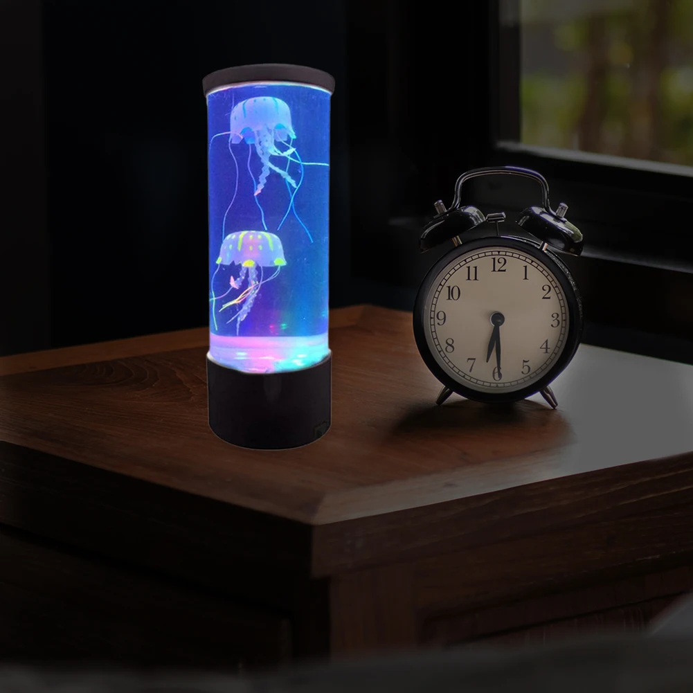 

Bedside Table Jellyfish Lamp Sleeping Light Bedroom Bedside Table Lamp Aquarium LED Tank Desktop Night Light for Aquarium