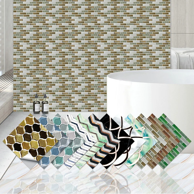

Imitate Tile Wall Stickers Self-adhesive Film 3d Wall Panel Vinyl Decorative Wall Paper Home Decor Furniture Adhesive Stickers