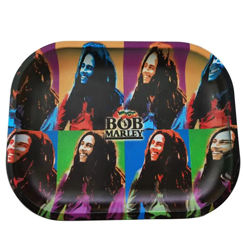 

Custom Logo Smoking Rolling Paper Tray 180*140Mm Personalized Herb Tobacco Tinplate Plate Discs Smoke Cigarette Paper Trays