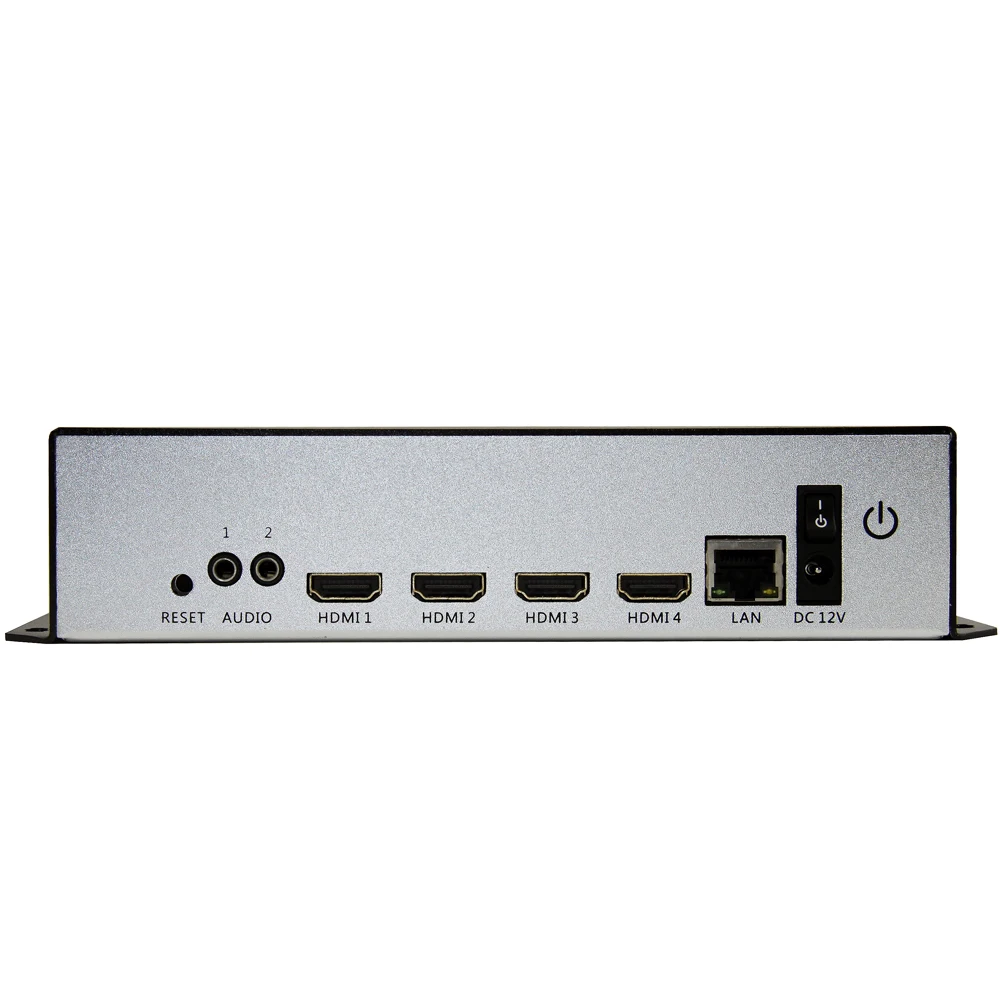 4 в 1 1080P 1080I HDMI видео в IP кодировщик 4Ch HD видео кодировщик IPTV H.264 прямой поток кодировщик RTMP RTSP HTTP HLS UDP ONVIF RTP