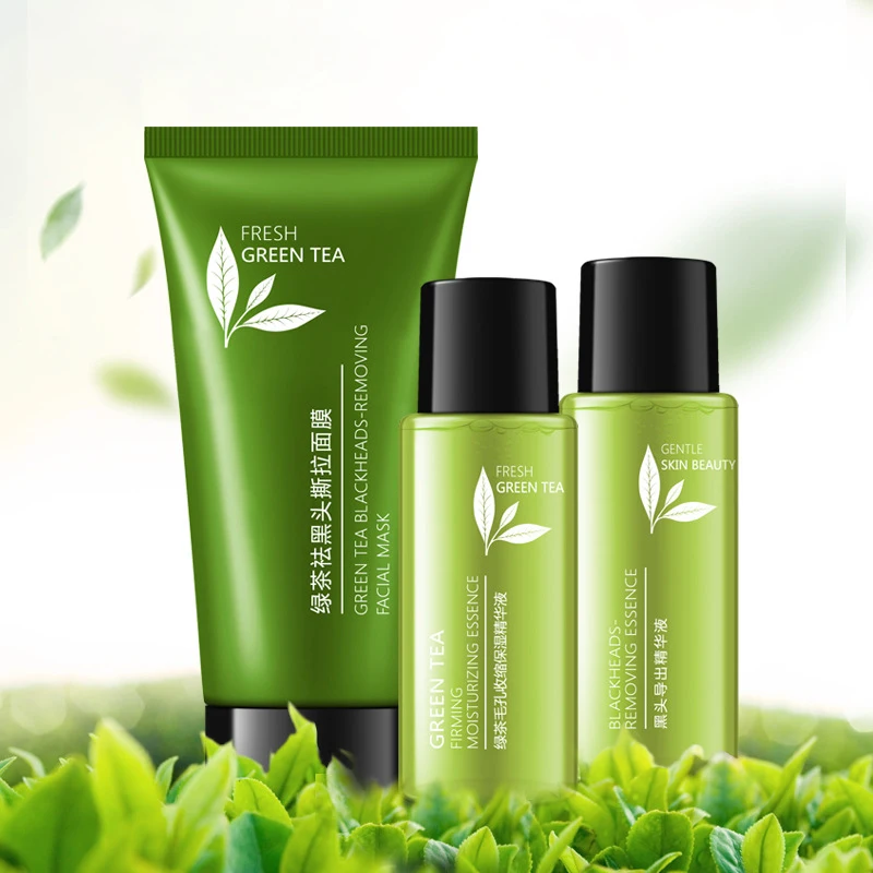 

Маска для удаления черных точек Green Tee, набор для ухода за кожей, отшелушивающая маска для удаления омертвевшей кожи, контроль масла, очищени...