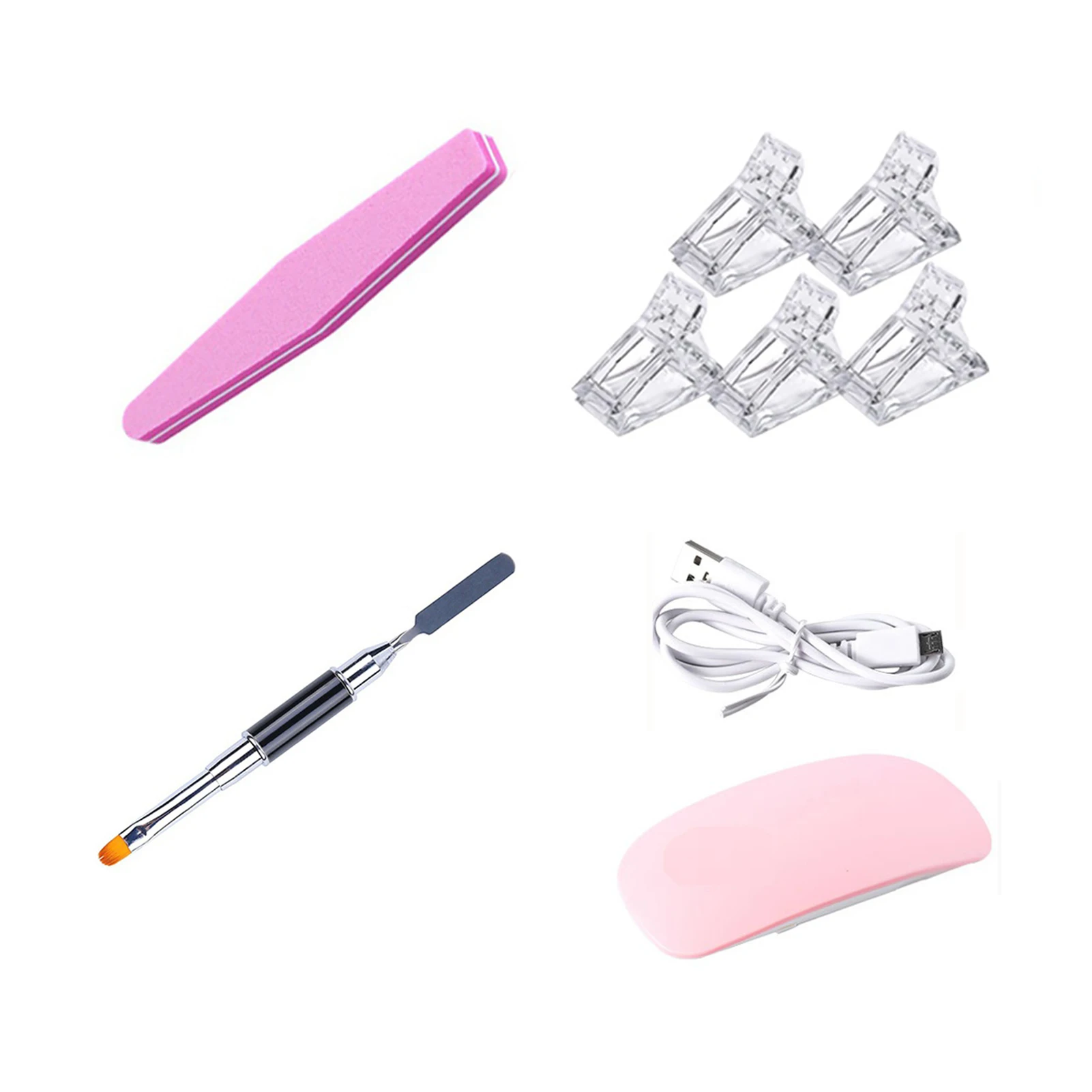 

Быстрый строительный гель салон, нейл-арта набор расширения формы дома лампа для фототерапии Мини УФ светодиодный маникюрные Типсы зажимы ...