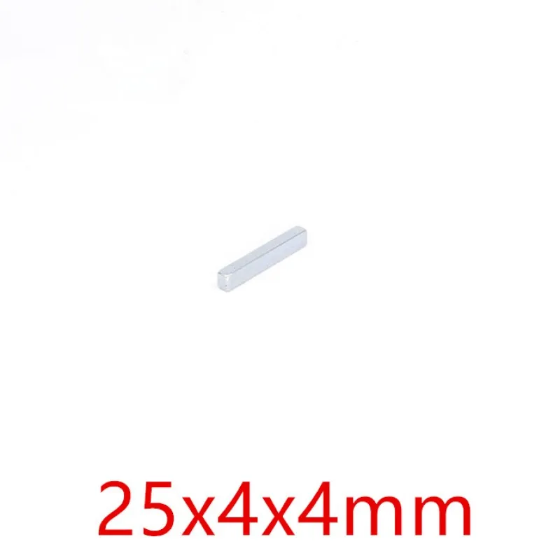

Небольшой длинный Магнит 5/20/50 шт., 25x4x4 мм, сильный кубовидный блок, редкоземельный магнит, неодимовые магниты N35, мощные Imanes De Neodimio