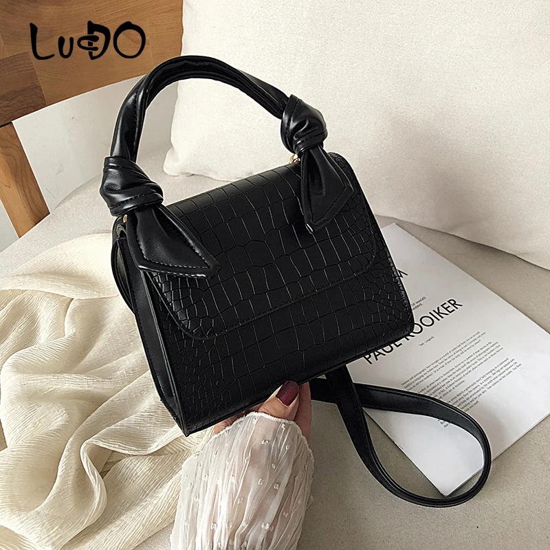 

LUCDO Fashion Small Crossbody Bags For Women 2020 New Pattern Leather Shoulder Messenger Bags Female Handbags and Purses Sac
