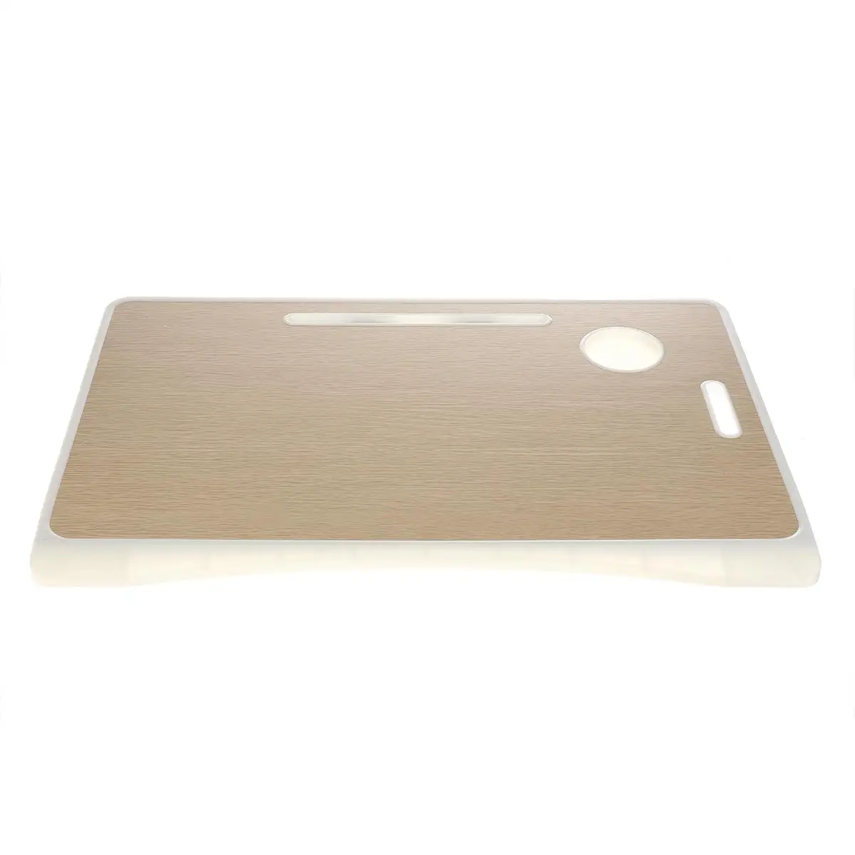 

Folding Laptop Stand Holder Bed Use Study Table Desk Wooden Pattern Foldable Computer Desk for Sofa Tea Serving Table Stand