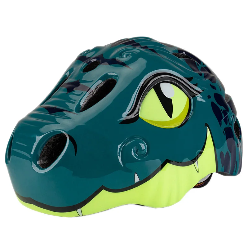 Hot-Kids Bike Helmet Design Dinosaur Pattern Safety Cycling MTB Ultralight Adjustable From Toddler | Спорт и развлечения