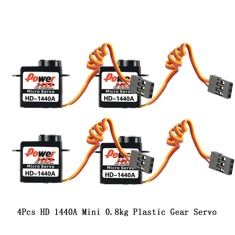 4 шт. Power HD 1440A Micro Mini 0 8 кг рулевой аналоговый пластиковый сервопривод с высоким