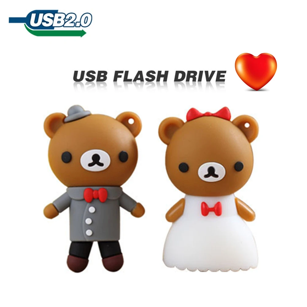 Techkey cute pendrive wedding marry U Disk 4 ГБ 8 16 32 64 usb флеш накопитель карта памяти флешка|USB