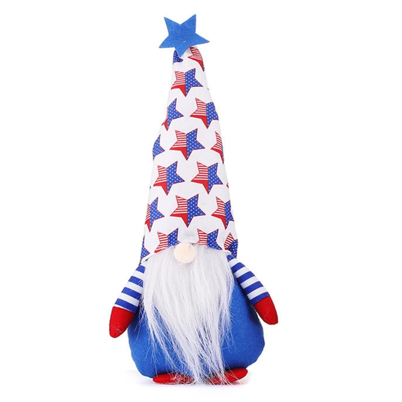 

Independence Day Gnome Star Patriotic Veterans Day Tomte 4Th of July Gift Kitchen Tiered Tray Decorations