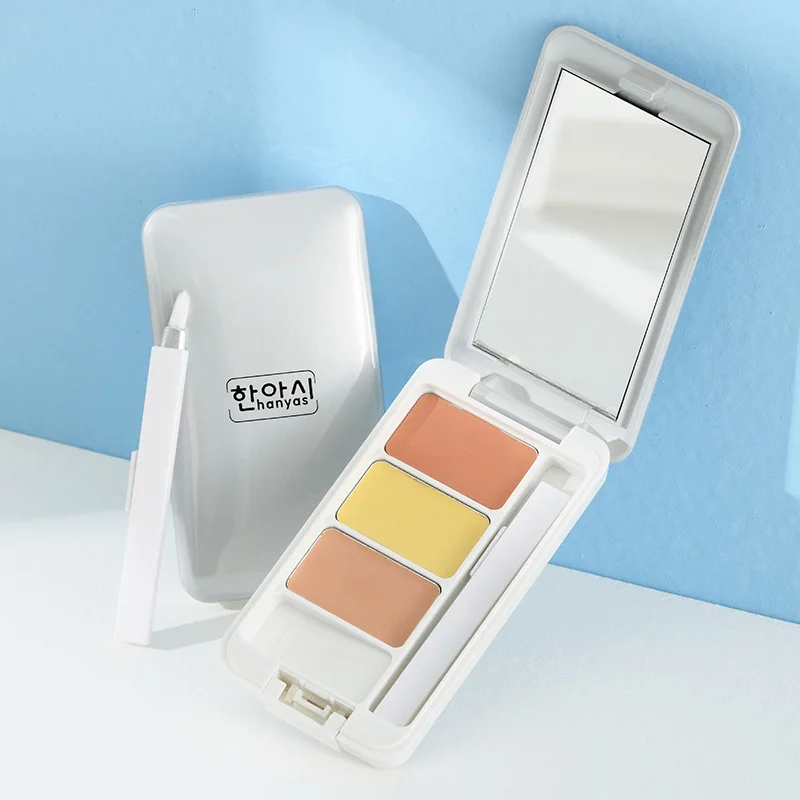 

Han Yashi 3 color concealer foundation cream to cover tattoo acne scars concealer moisturizing natural brightening makeup