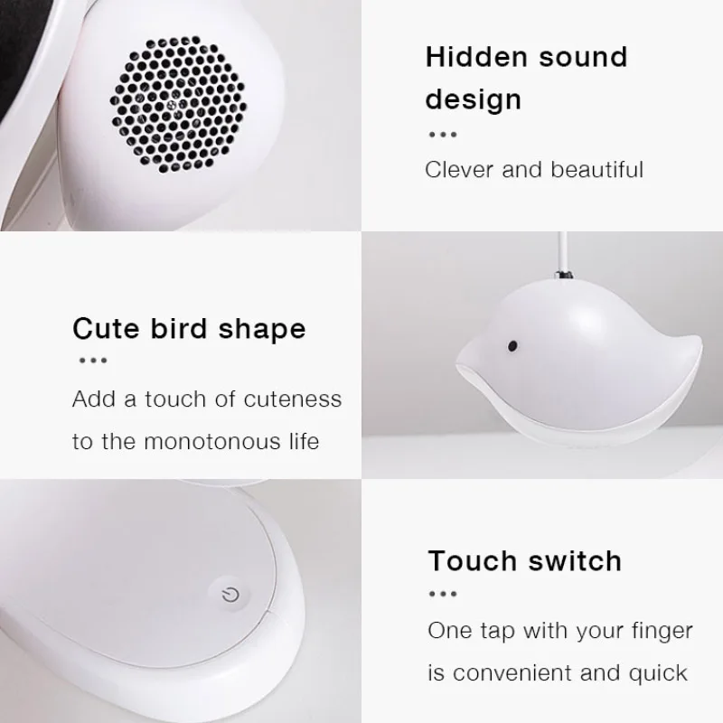 Новогодний подарок Bluetooth-колонка светильник летающая птица музыкальная