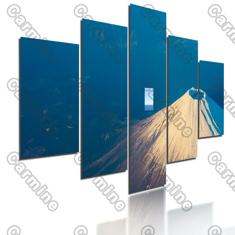 

Poster Green Sky Snow Mountain Landscape Canvas Painting 5Pcs Posters Painting Wall Art Decoration for Living Room and Bedroom