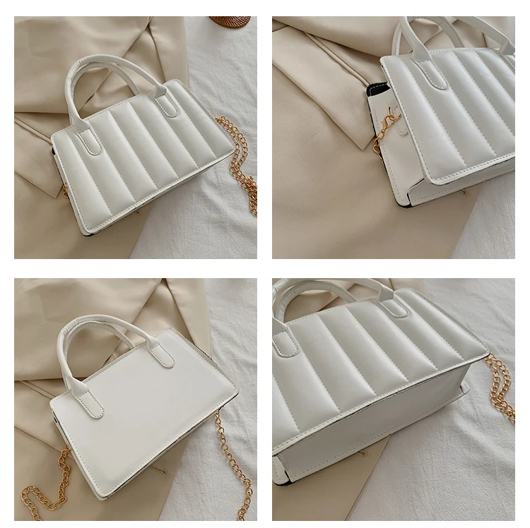 

All-match Ladies Chain Small Square Bags New Fashion Design Women's Shoulder Messenger Bag Female Solid Color Purse Handbags