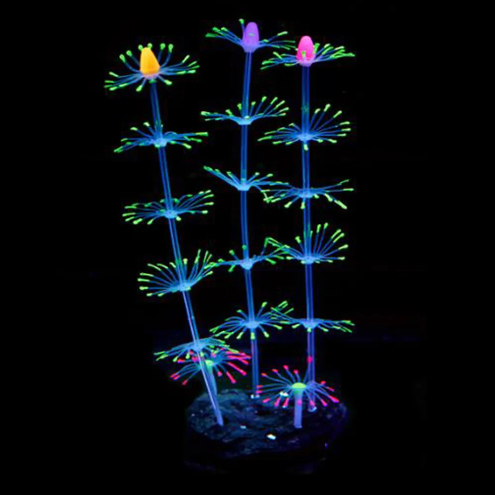 Силиконовая искусственная имитация аквариума флуоресцентный эффект Коралловый