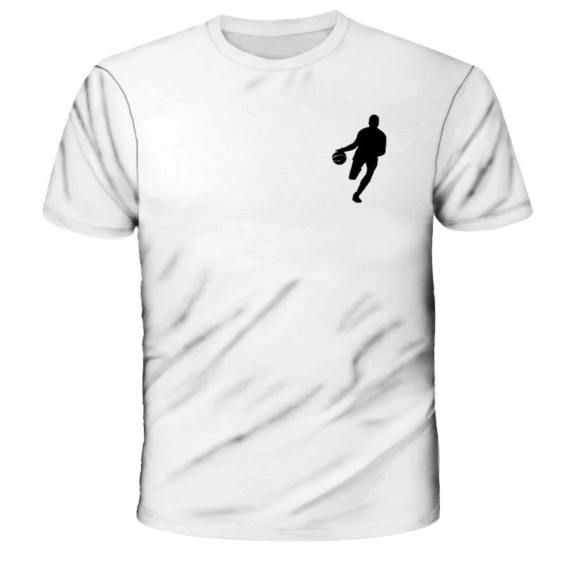 

2021 New Men's 3D Printed T-shirt Summer Short-sleeved Print Pattern Basketball Boys Sweatshirt