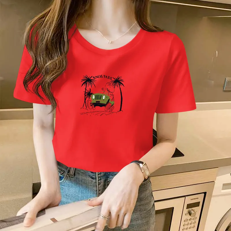 

New High quality classic casual breathable fashion soft summer women's T-shirt