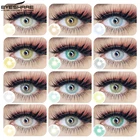 Цветные контактные линзы EYESHARE для глаз, для девушек, цветные линзы ed, синие, зеленые, многоцветные линзы ed, контактные линзы, красота, макияж