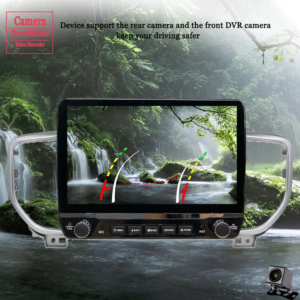 Фото Автомагнитола для Kia Sportage 2018 2019 2020 с GPS, видео, аудио, DVD, мультимедийным плеером, поддержкой Carplay и Android Auto №4