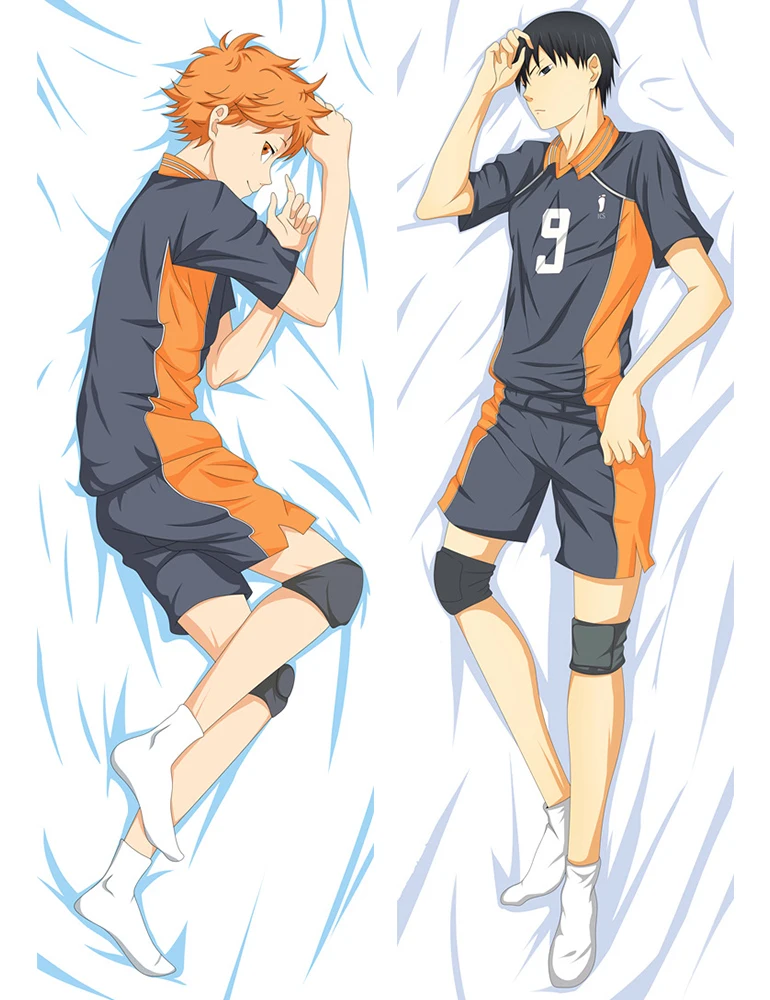 

Anime Haikyuu!! Hinata Shoyo Tobio Kageyama Cosplay Hugging Body Pillow Case Prop