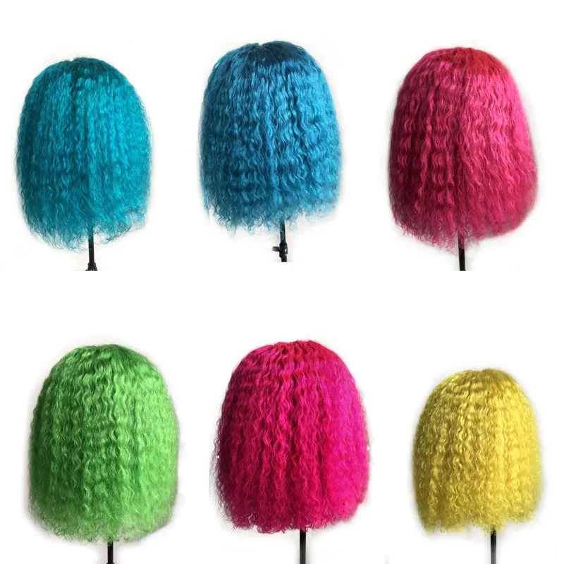 Парики из натуральных волос на кружевной основе 613 цвет волны воды парик для