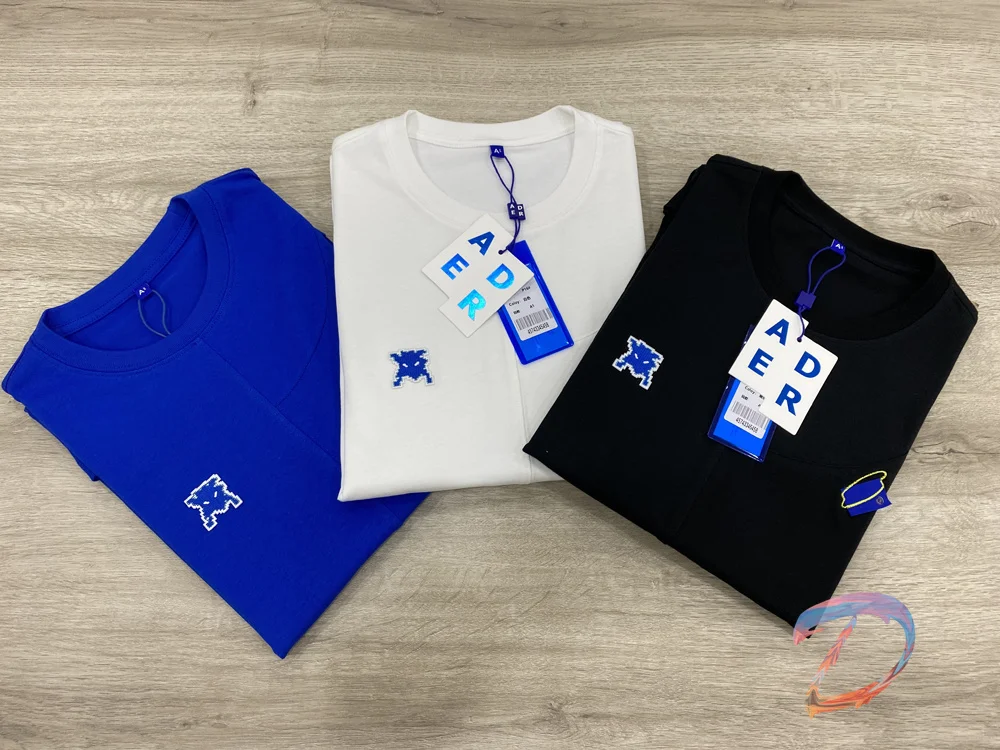 

Summer ADER ERROR Little Monster T-Shirt Men Women High Quality Embroidery Label Round Neck Tee Fashion Casual Top Tees