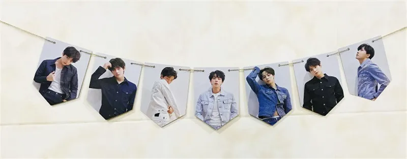 KPOP дважды GOT7 WANNA ONE BANGTAN мальчики с веревкой мальчик с Luv стены баннер карта душа Persona JUNG KOOK JIMIN - Цвет: 5
