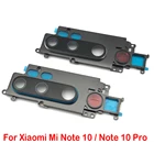 Стеклянная крышка для объектива задней камеры с держателем рамы с наклейкой запасные части для Xiaomi Mi Note 10 Pro