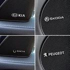 4 шт. для Skoda Honda Citroen Hyundai Toyota Chevrolet Suzuki Peugeot звуковой динамик значок стерео эмблема стикер
