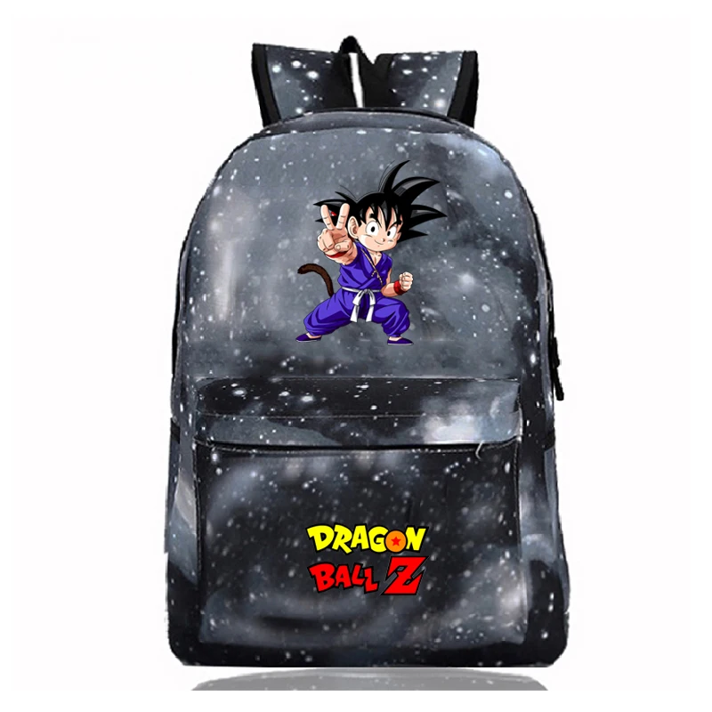 Золотой Dragon Ball Z рюкзаки для девочек-подростков; для девочек и мальчиков, школьный рюкзак для ноутбука рюкзак дорожный рюкзак сумка Повседневное рюкзак Sac A Dos - Цвет: Золотой