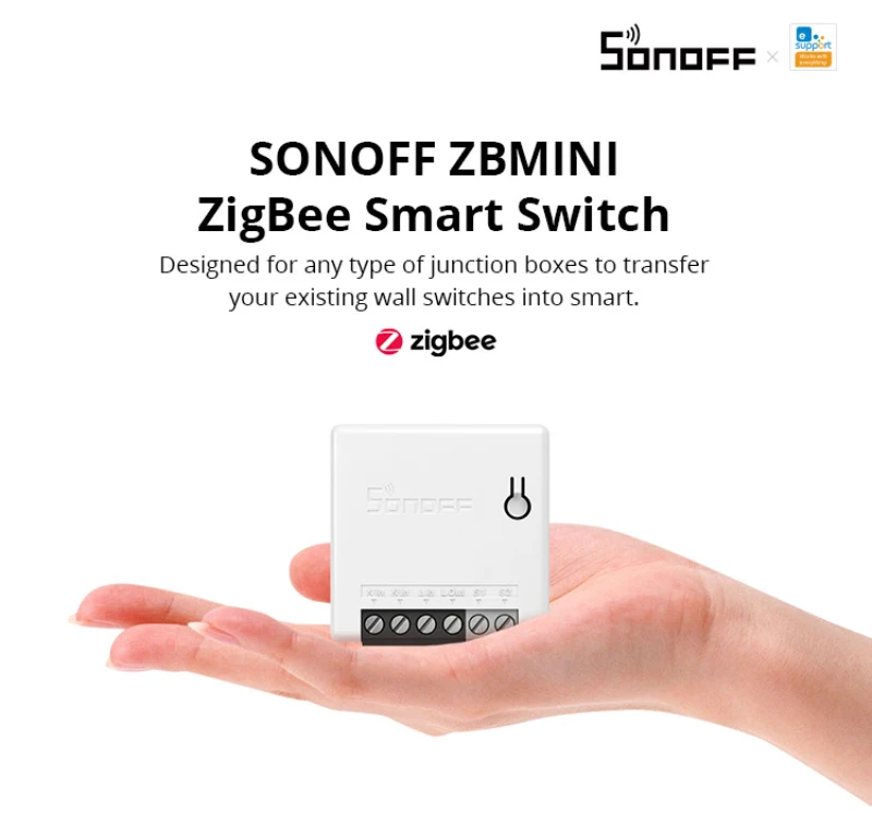 SONOFF Zigbee ZBBridge Mini ZBMINI / Wireless Switch Temperature Sensor Motion Smart Door Via Alexa Google Home | Электроника